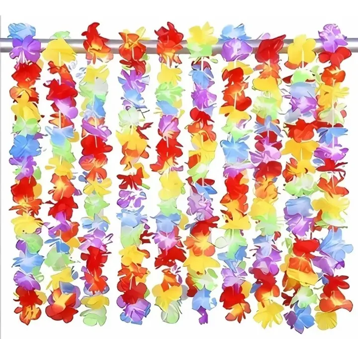 Collar hawaiano multicolor x10
