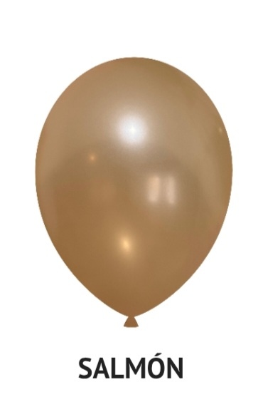 Globo Perlado R 12 salmón  x 50