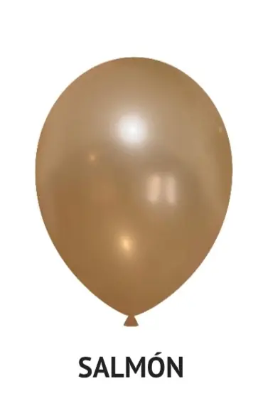 Globo Perlado R 12 salmón  x 50
