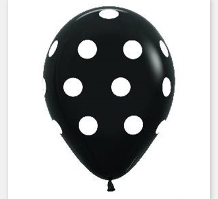 Globo lunares negro x50