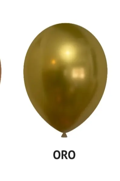 Globo Cromado R5 dorado x 50