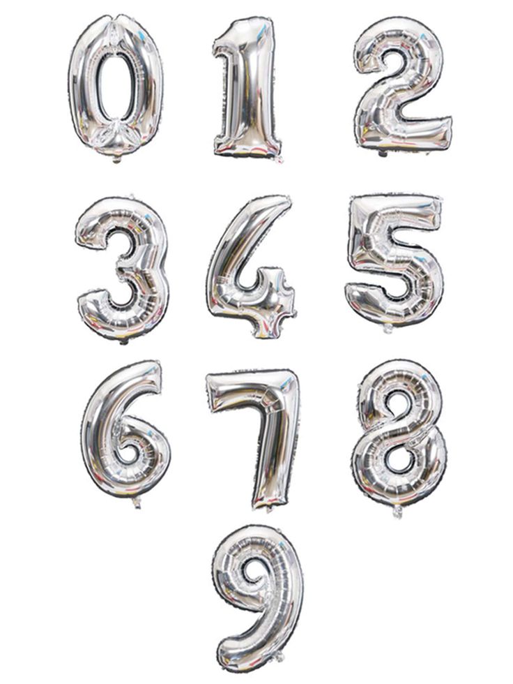 Globo Numero 32Pulgadas PLATEADO