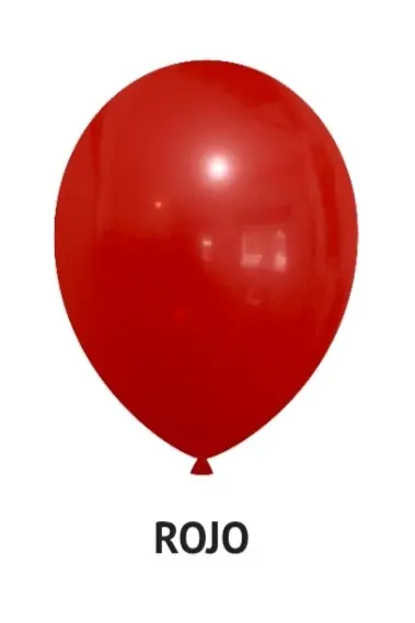 Globo liso rojo R5 x 50