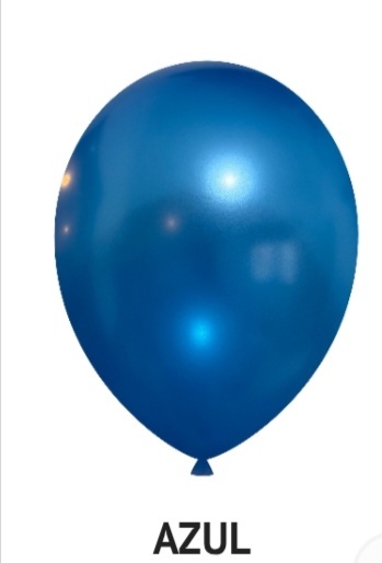 Globo Perlado Azul  R 12 x50