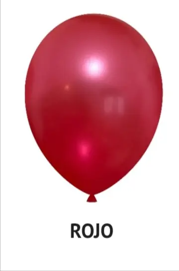 Globo Perlado rojo R12 x 50