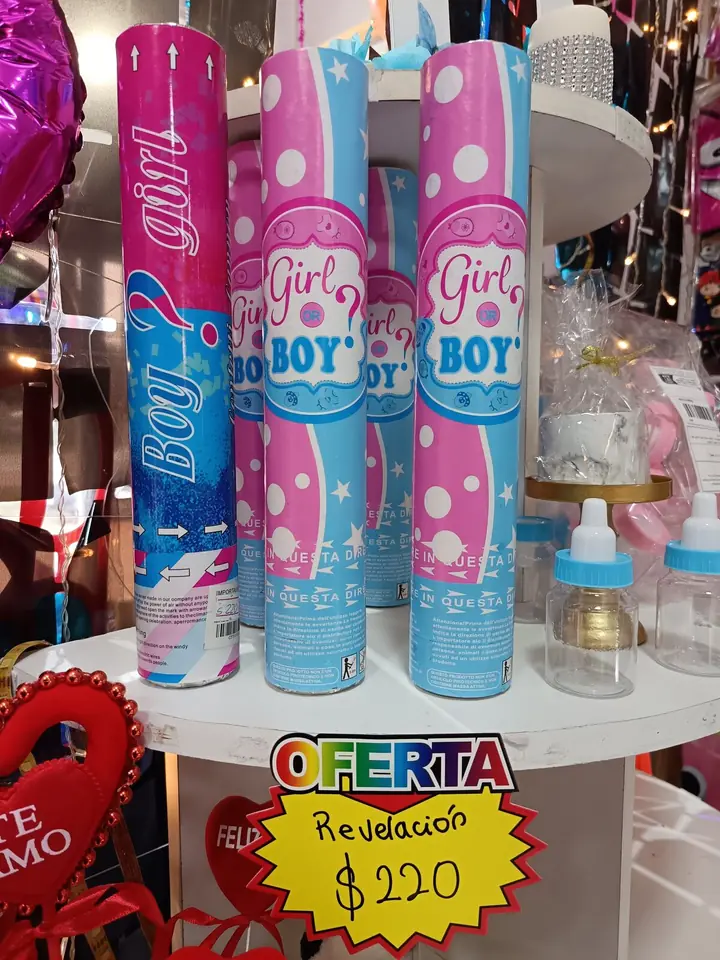 Confetti revelación se sexo baby shower