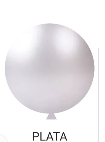 Globo R36 Perlado plata