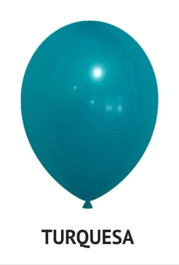 Globo turquesa R12 x 50