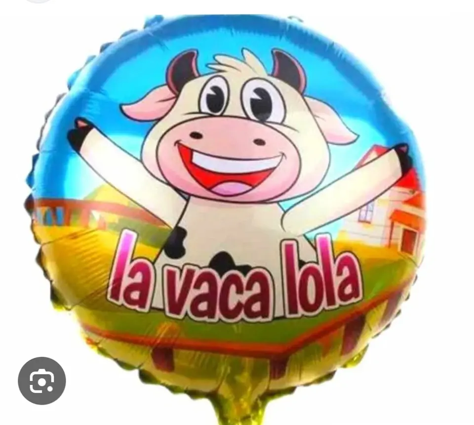 Globo redondo vaca lola 18"