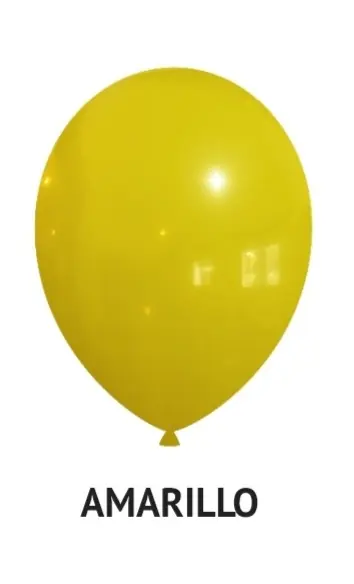 Globo liso  R5 amarillo x50