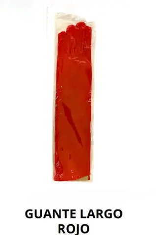 Guante largo rojo