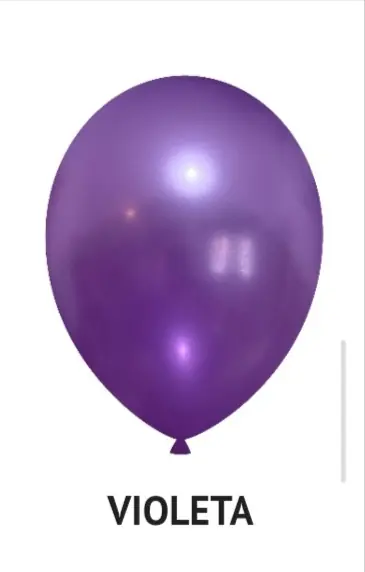 Globo Perlado violeta R12 x50