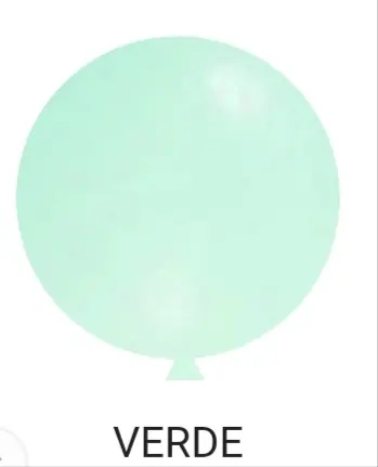 Globo verde pastel R 18