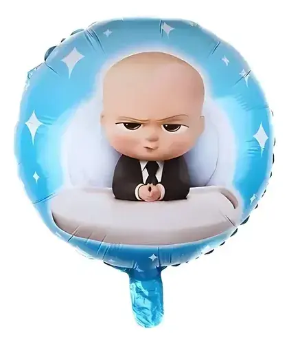 Globo redondo jefe en pañales 18"