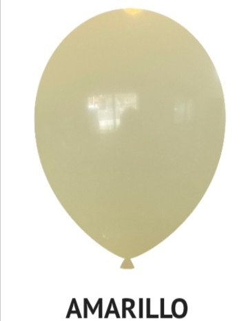 Globo Amarillo Pastel R10 x 50