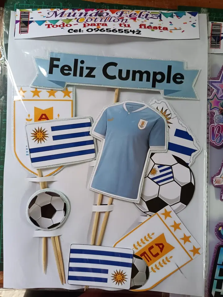 Topper torta Uruguay