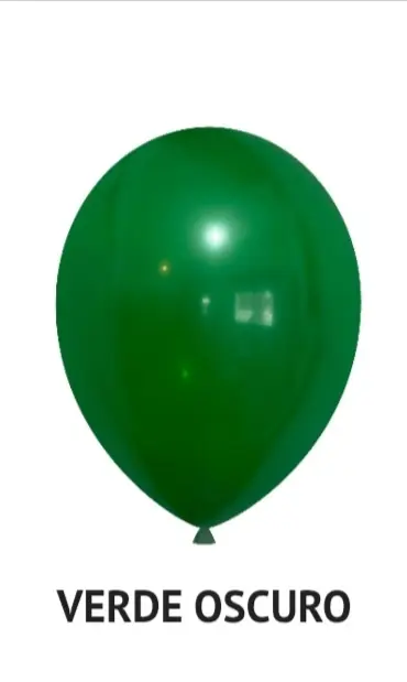 Globo  verde oscuro R10 x 50