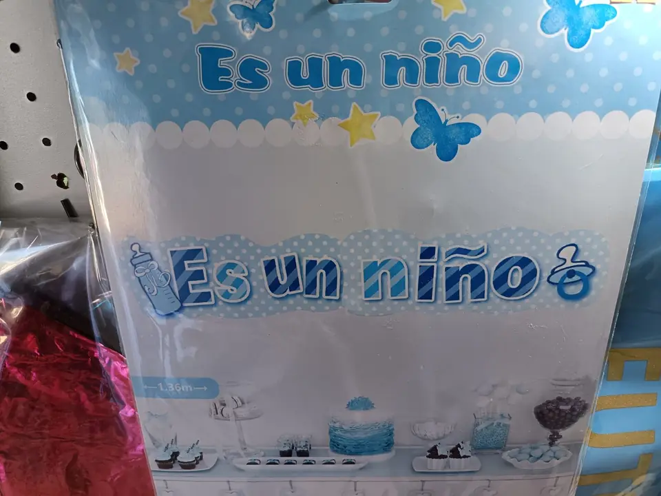 Cartel es un niño baby shower