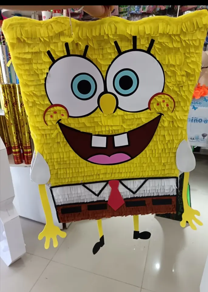 Piñata forma Bob esponja