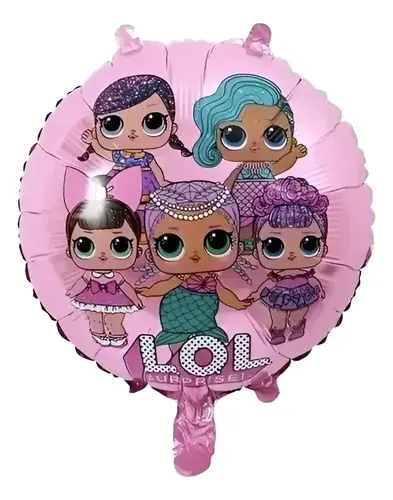 Globo muñeca lol redondo 18"