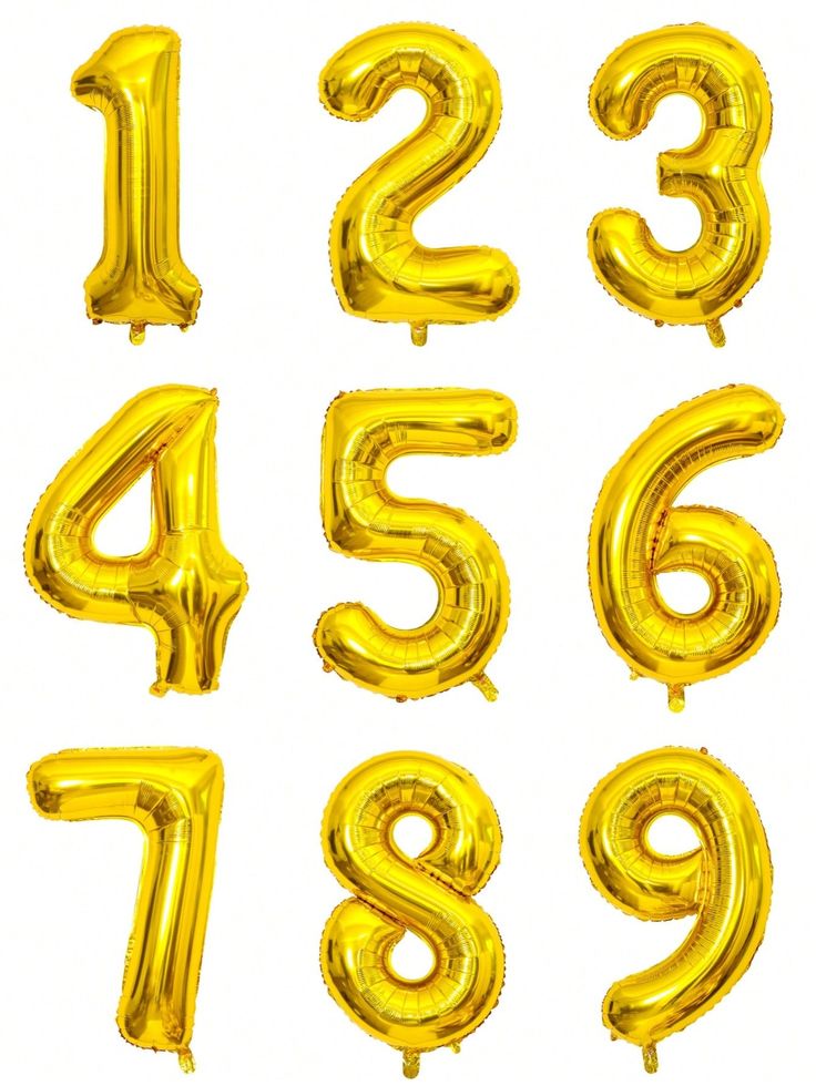 Globo Numero 32Pulgadas DORADO