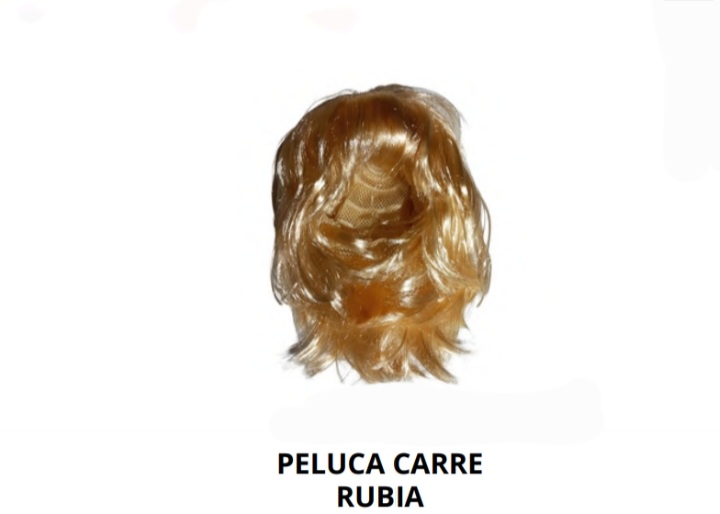 Peluca carrera rubia