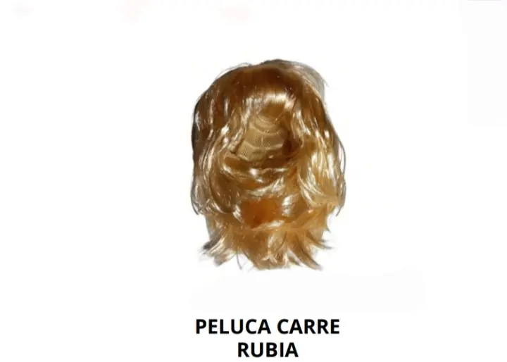 Peluca carrera rubia