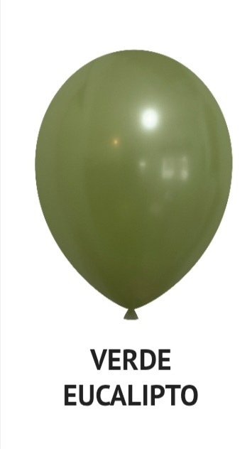 Globo verde eucalipto R12 x50