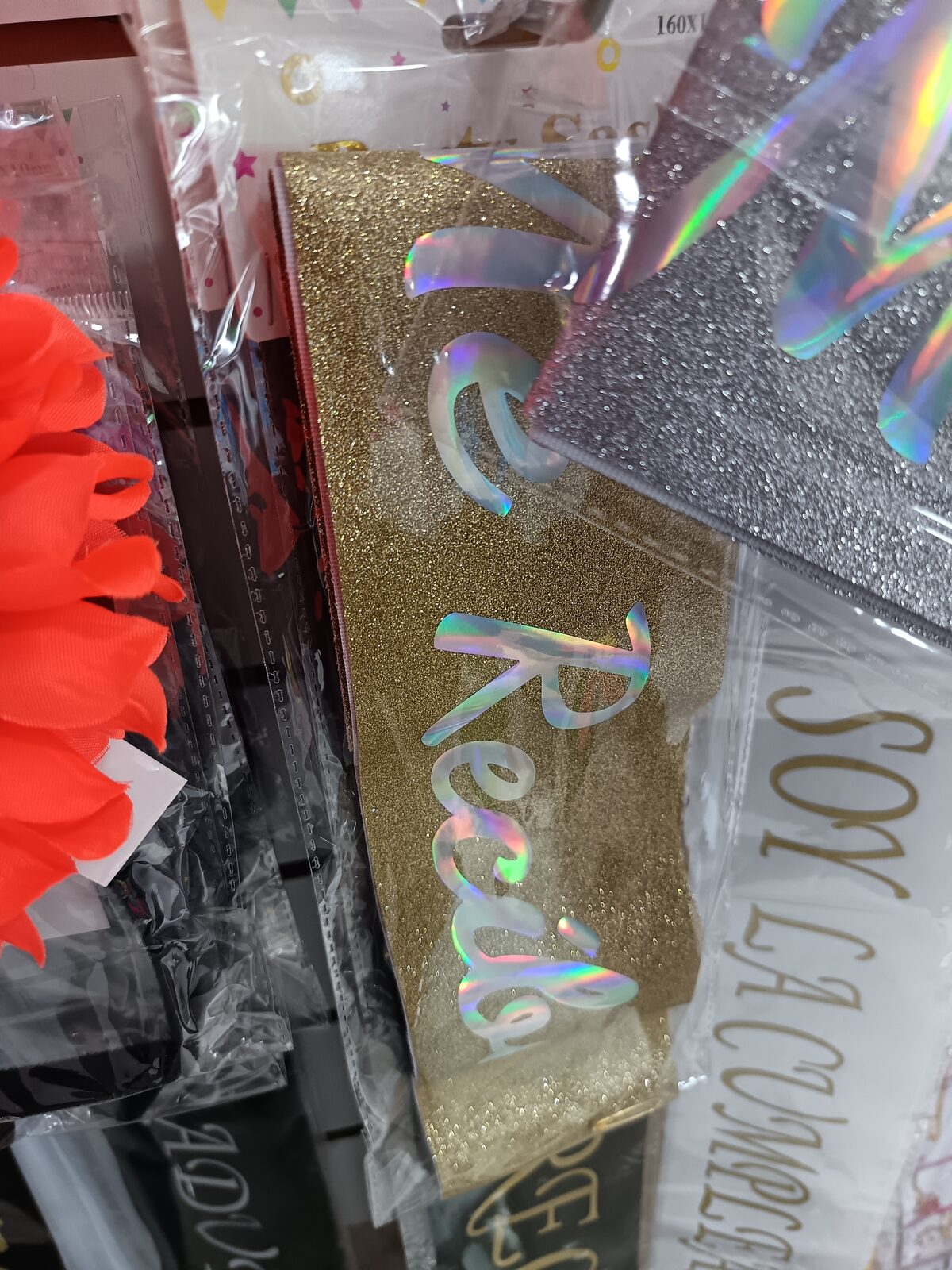 Cinta banda  con glitter  frase me recibí