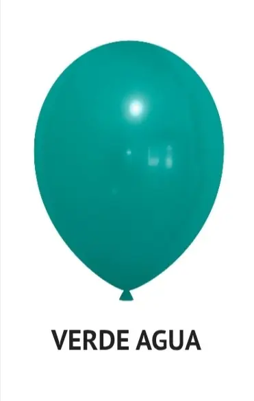 Globo verde agua R10 x 50