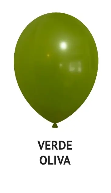 Globo verde Oliva R5 x 50