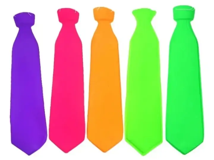 Corbata Fluor x12 colores surtidos