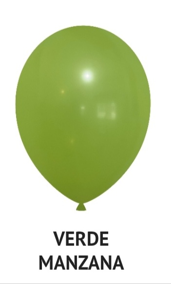 Globo verde manzana R10 x 50