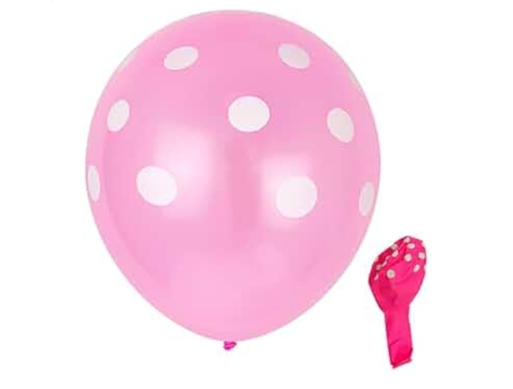Globo lunares rosa x50
