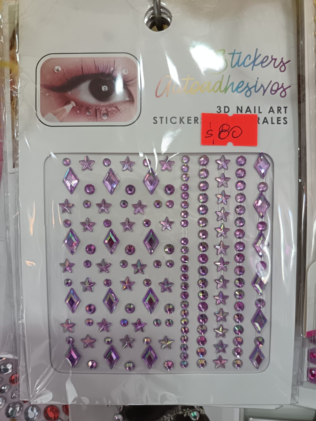 Stiker autoadecivos  para rostro  manualidades