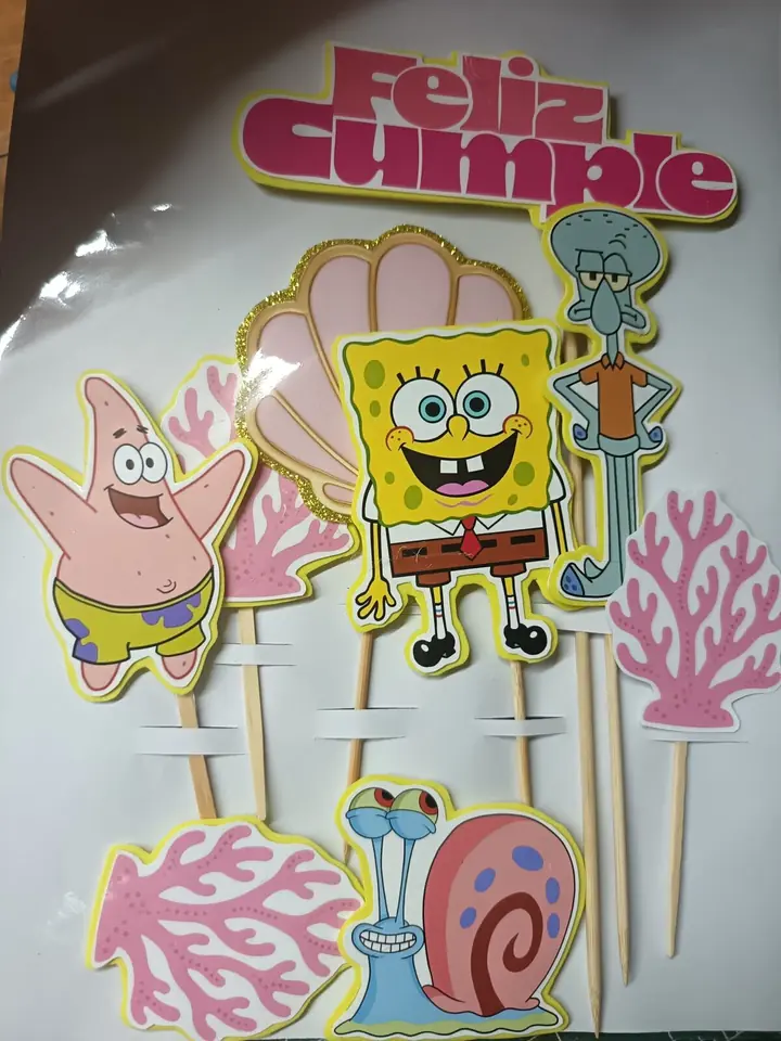 Topper torta Bob esponja