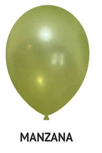 Globo Perlado R 12 verde manzana