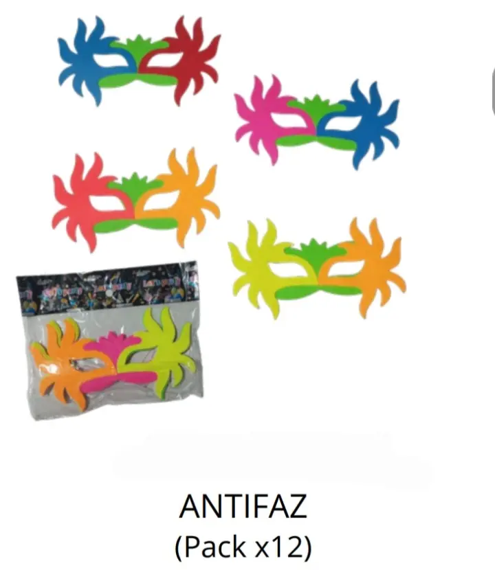 Antifaz pack x12