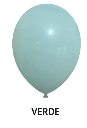 Globo verde pastel R10 x 50