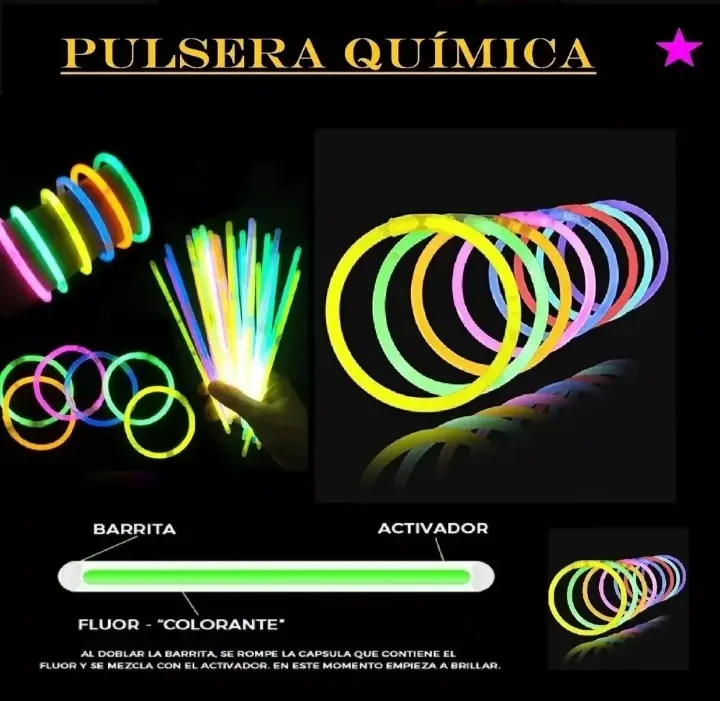 Pulseras Quimicas x50