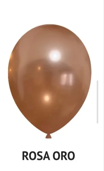 Globo Perlado Rosa oro R12 x 50