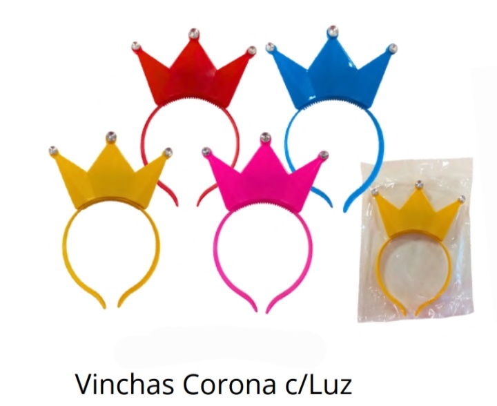 Vincha corona con luz