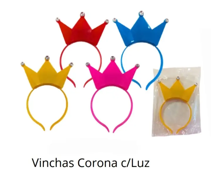 Vincha corona con luz