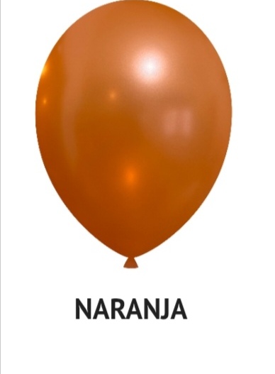 Globo Perlado naranja R12 x 50