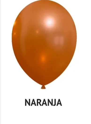 Globo Perlado naranja R12 x 50