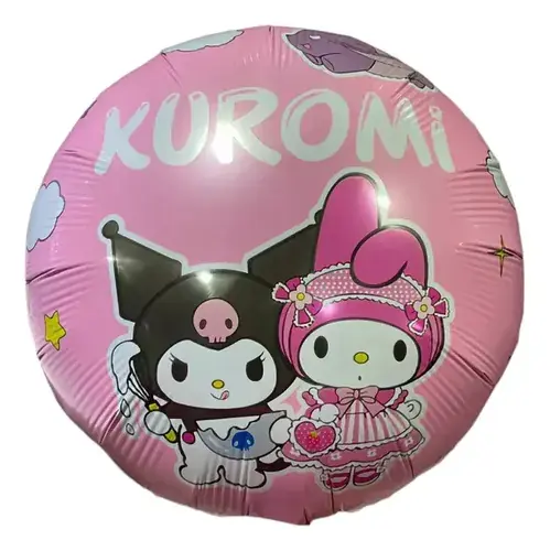 Globo redondo hello kitty y kuromi