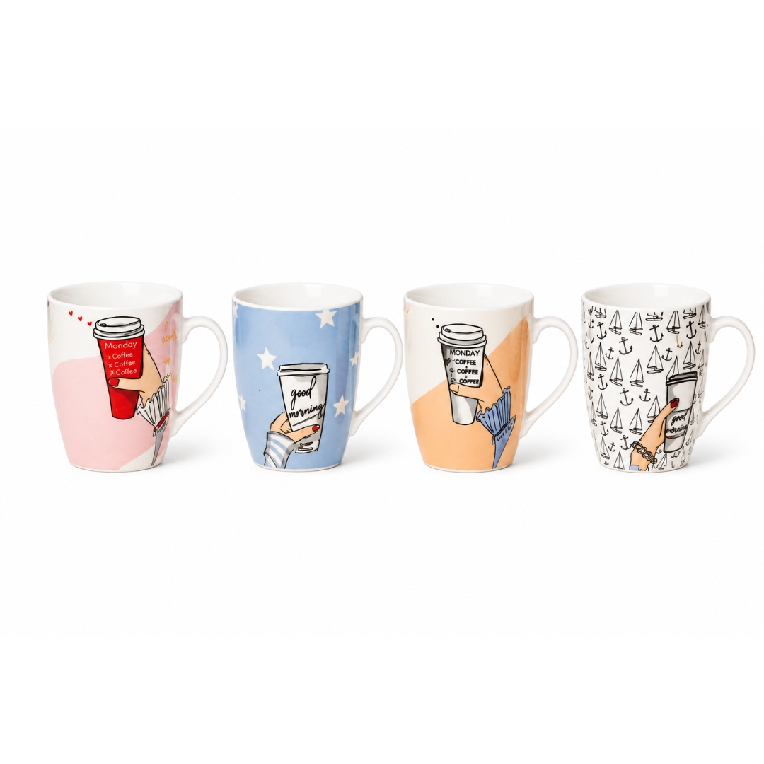 Set de cuatro tazas