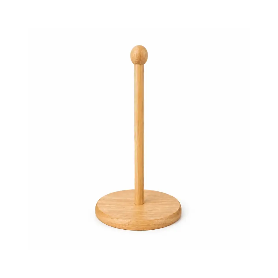 Porta rollos de madera