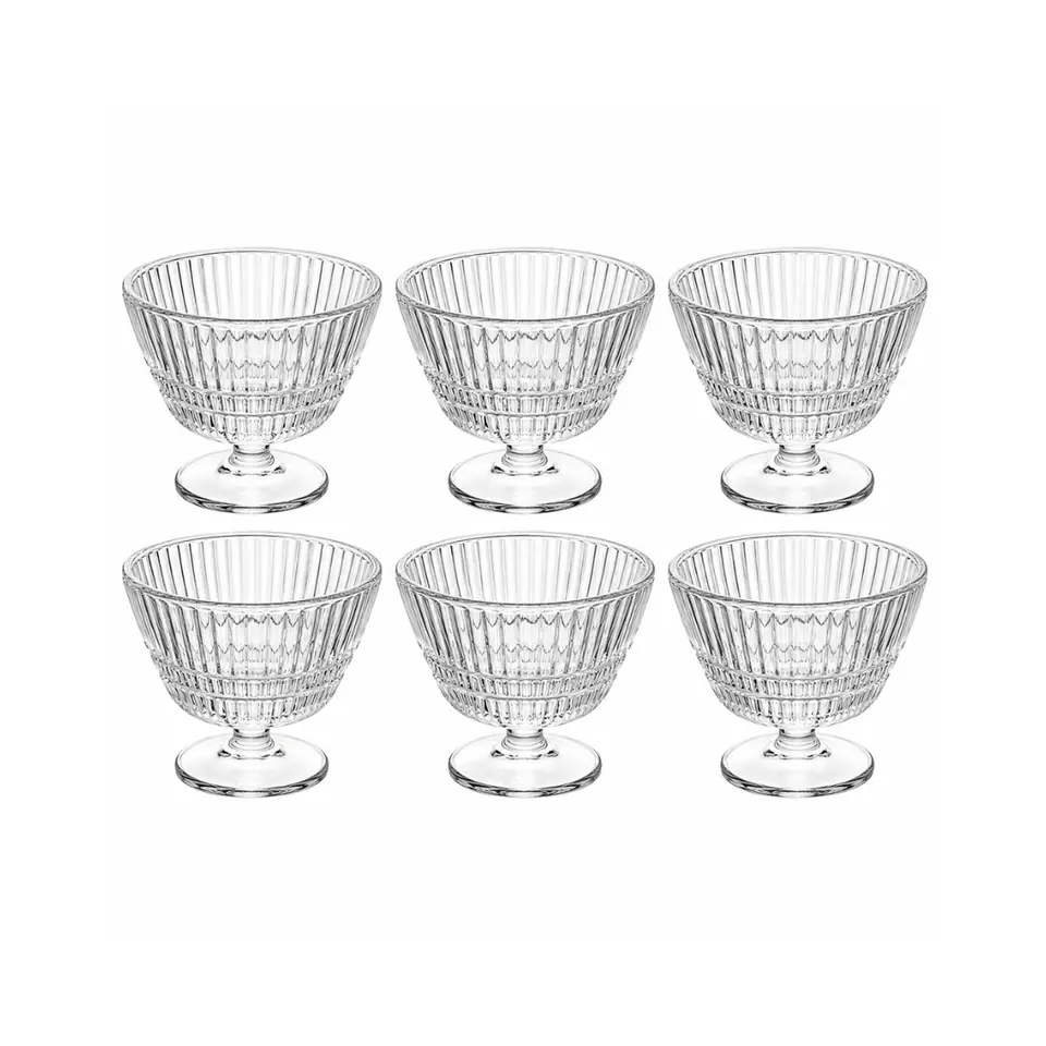 Copas de vidrio para postre