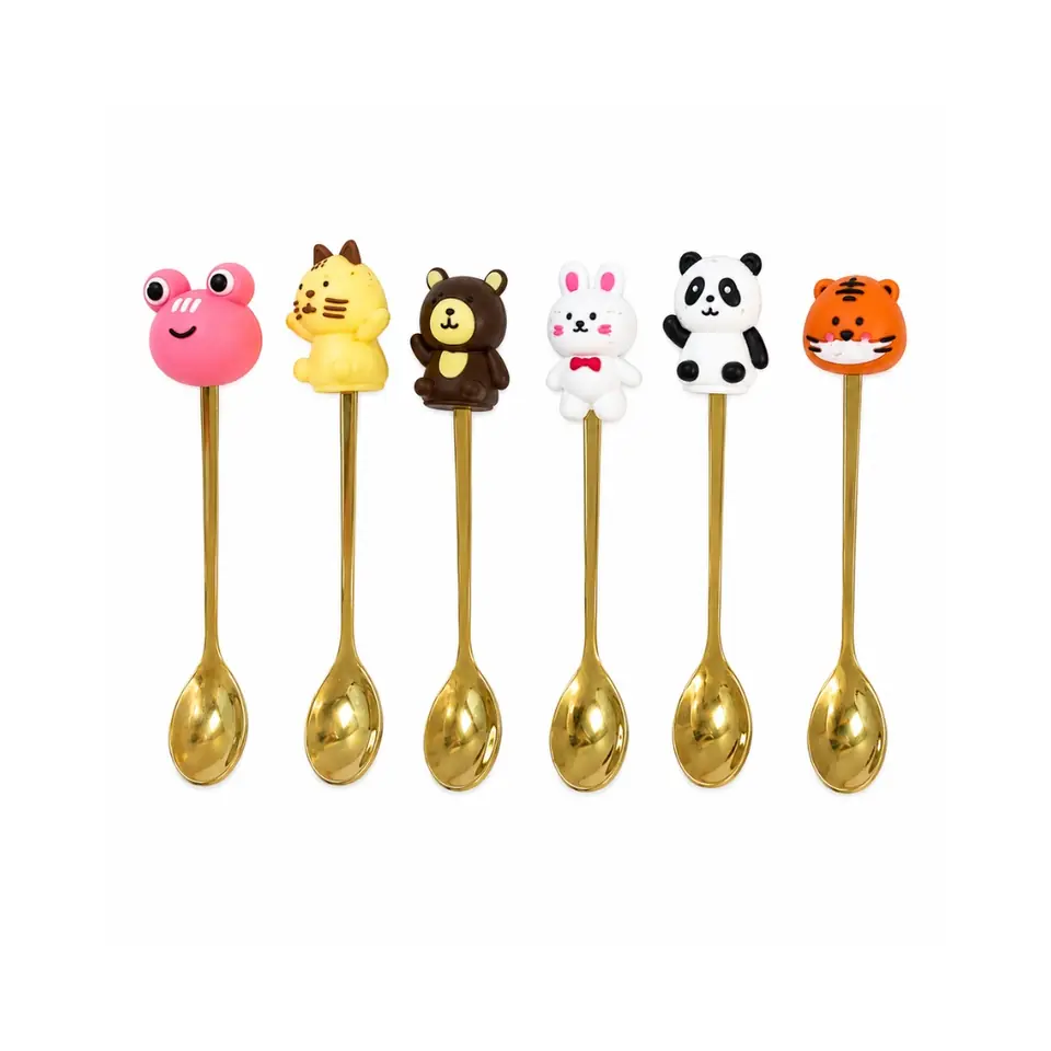 Juego de cucharitas con animalitos